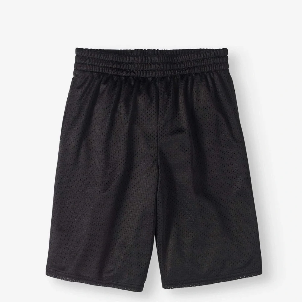 Athletic Works Boys Performance Shorts 2 pair total, black,size S 6-7